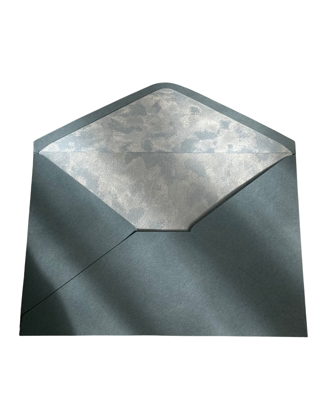 Sky Blue Velvet-Lined Envelope & Matching Card